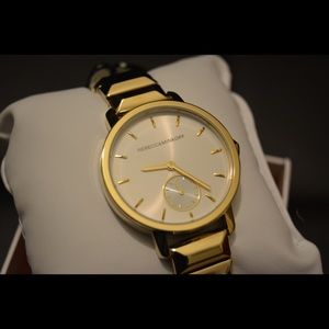 Rebecca Minkoff BFFL Gold Tone Bracelet Watch